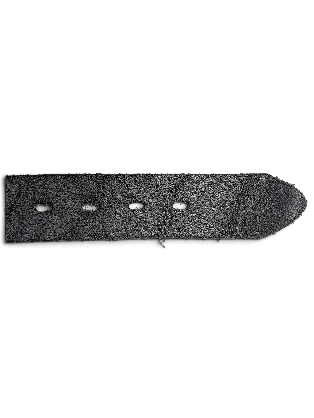 JAKE & IPI black belt with a textured snakeskin pattern and raw edge finish on a white background