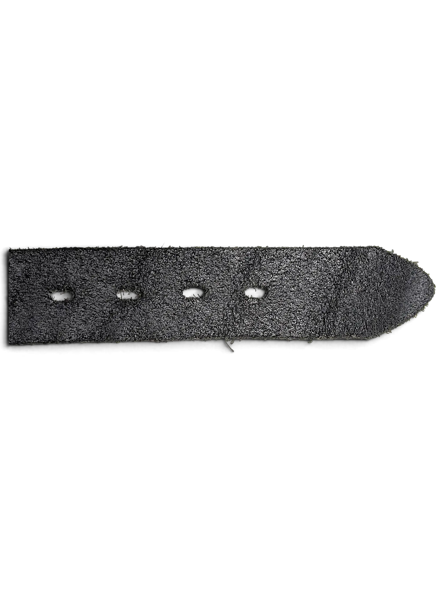 JAKE & IPI black belt with a textured snakeskin pattern and raw edge finish on a white background