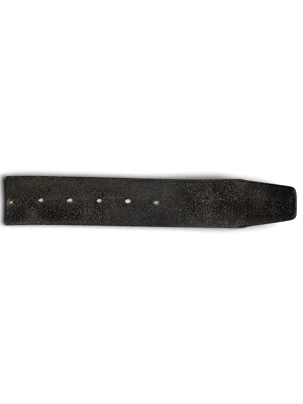 JAKE & IPI black suede leather belt with visible stitching and punched holes, handcrafted in Turkey.