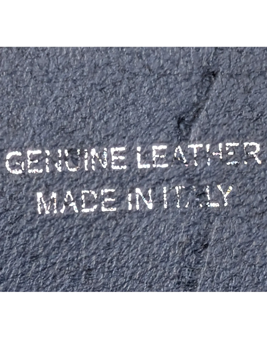JAKE & IPI Maximilian blue leather belt with Genuine Leather Made in Italy embossed stamp on the inner strap