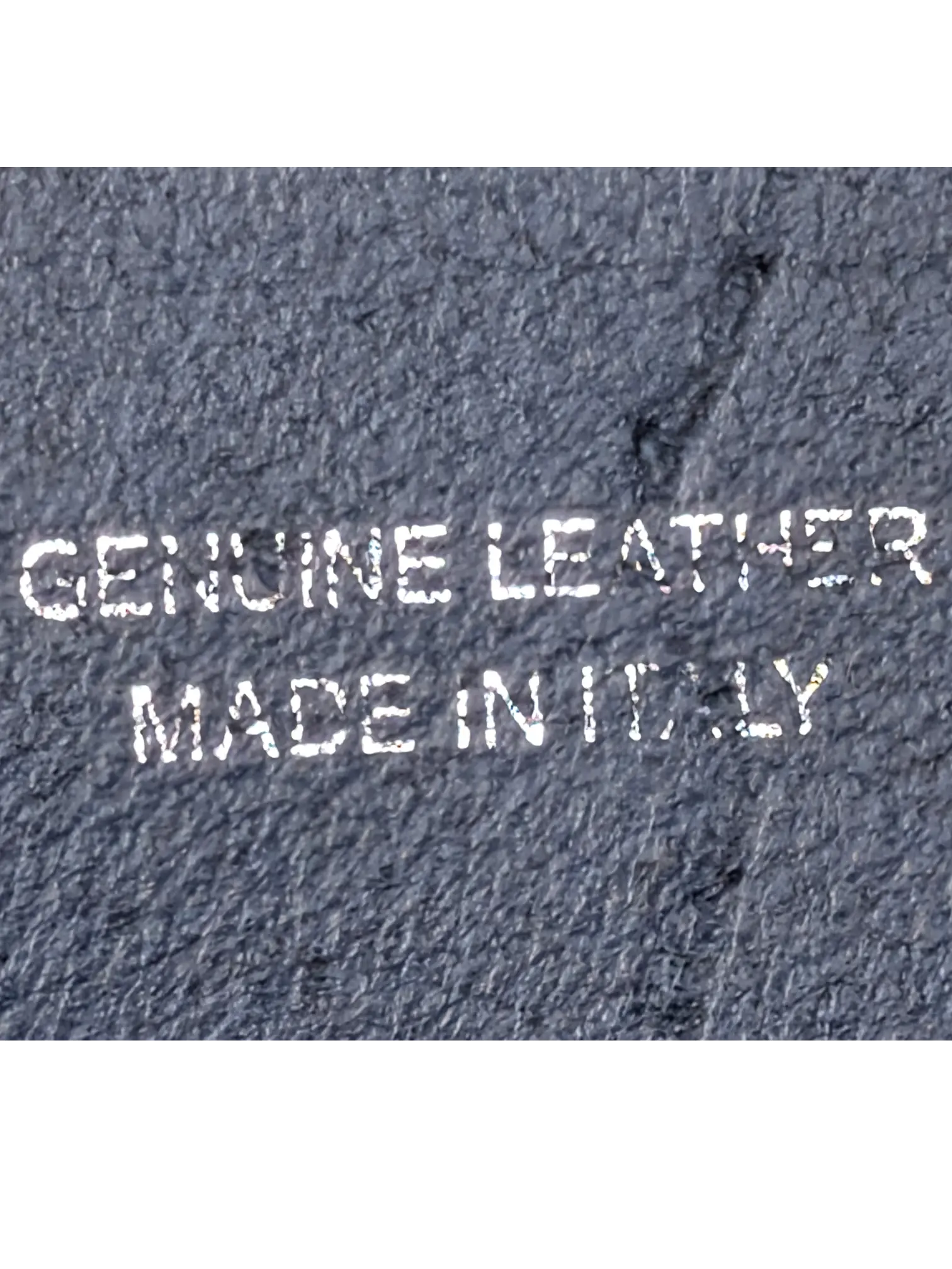 JAKE & IPI Maximilian blue leather belt with Genuine Leather Made in Italy embossed stamp on the inner strap
