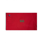 JAKE & IPI pre-owned red BOSS Green polo shirt featuring an embroidered green logo and button placket detail.