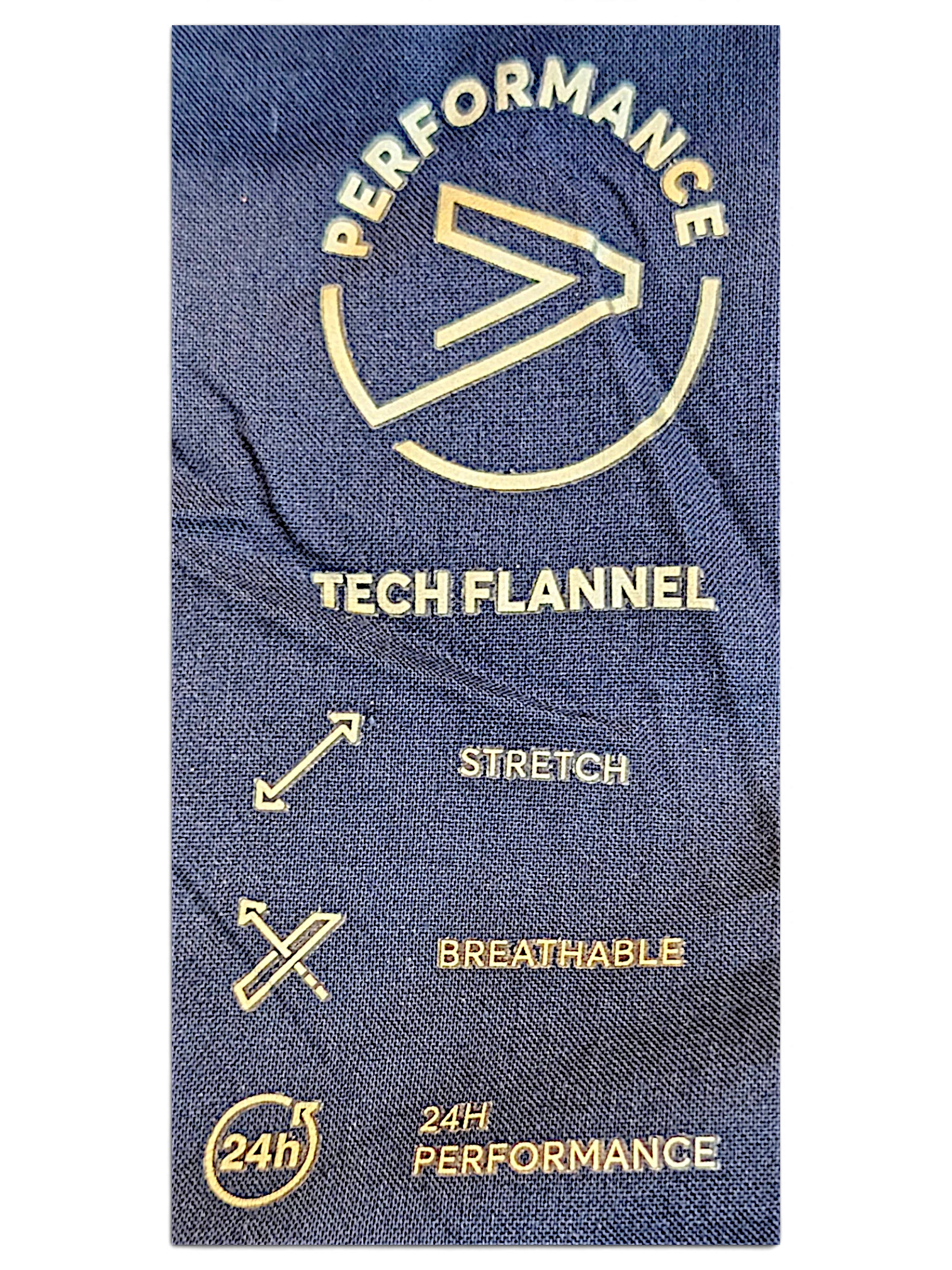 JAKE & IPI navy BOSS velour track pants fabric label detailing tech flannel stretch and breathable performance features