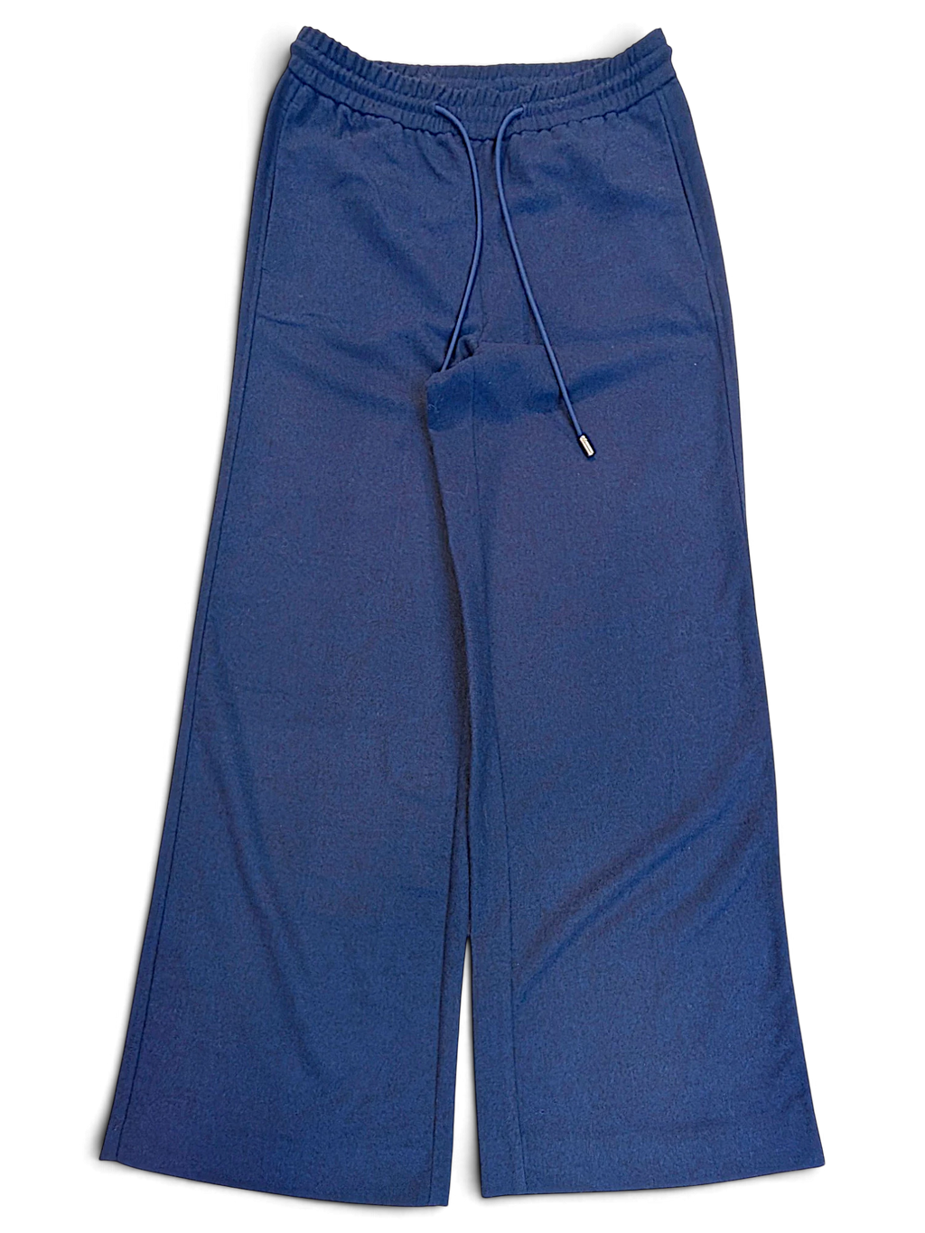 JAKE & IPI pre-owned BOSS navy velour track pants with an elasticated drawstring waist and tapered leg fit.
