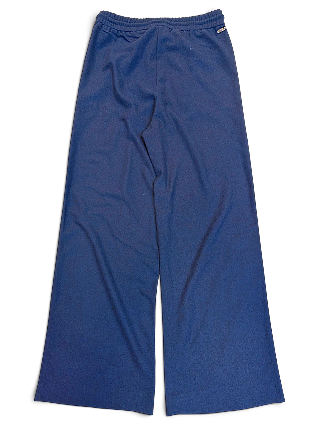 JAKE & IPI pre-owned BOSS navy velour track pants with an elasticated waist and tonal branding in good condition.