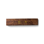 JAKE & IPI brown leather belt strap featuring a stamped leather hide logo and size 95 marking