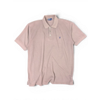 JAKE & IPI pre-owned brown Polo Ralph Lauren piqué polo shirt with embroidered pony logo