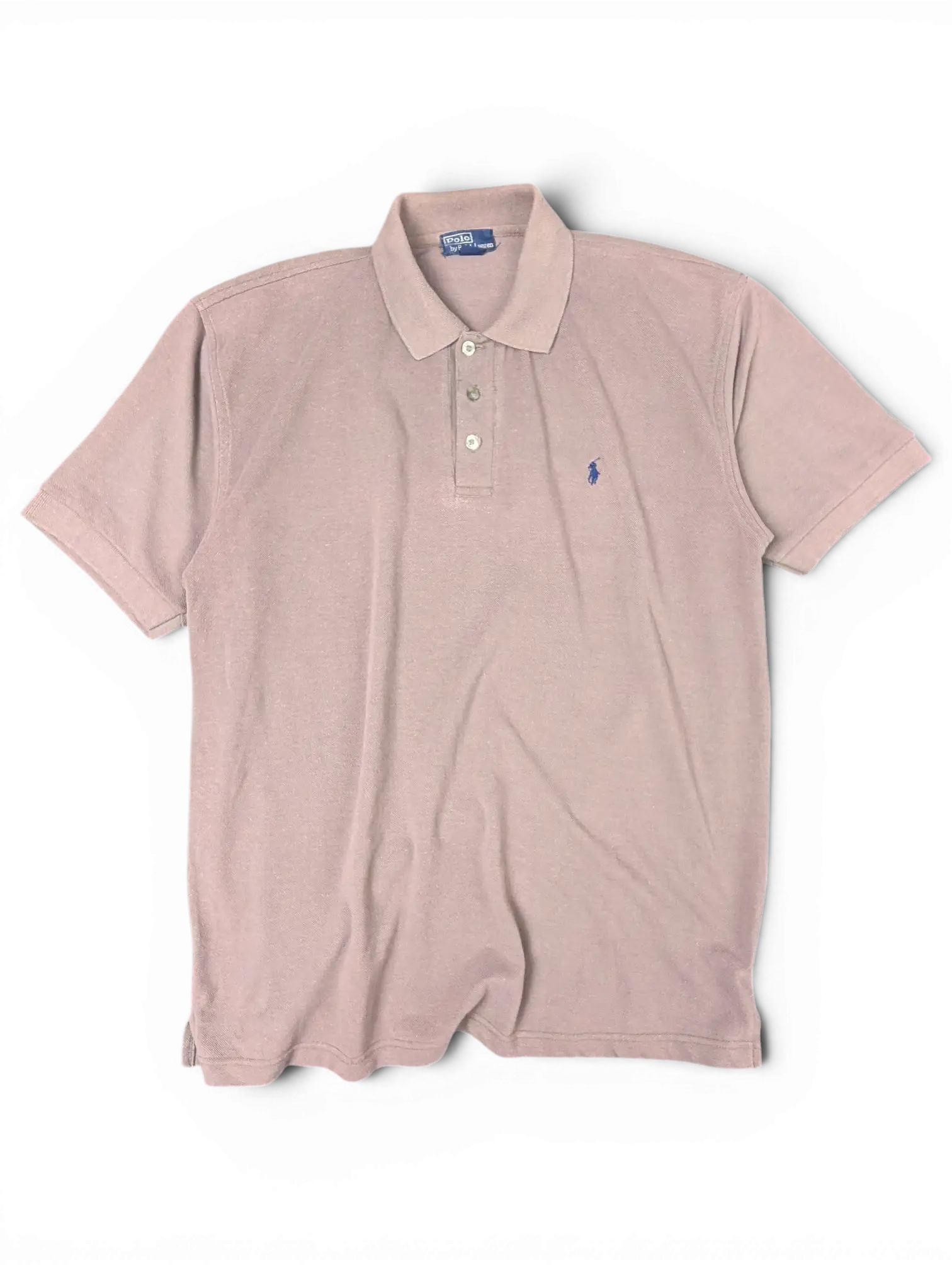 JAKE & IPI pre-owned brown Polo Ralph Lauren piqué polo shirt with embroidered pony logo