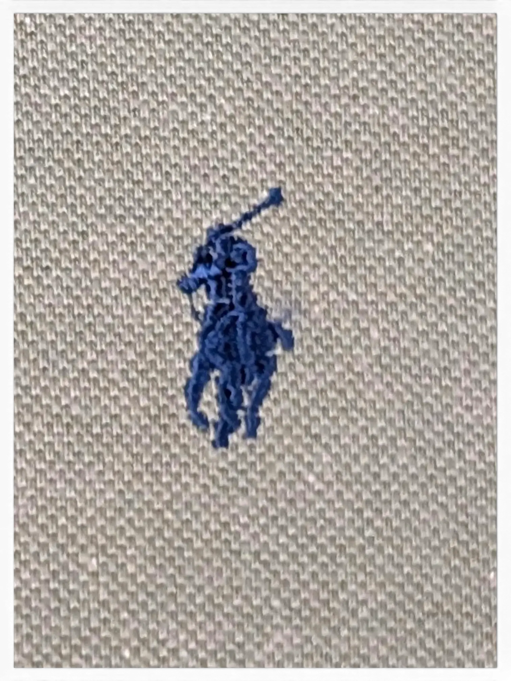 JAKE & IPI pre-owned brown Polo Ralph Lauren piqué polo shirt with navy blue embroidered pony logo