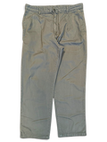 JAKE & IPI Carhartt Salford work pants in faded green cotton with a straight leg cut and pre-owned finish.