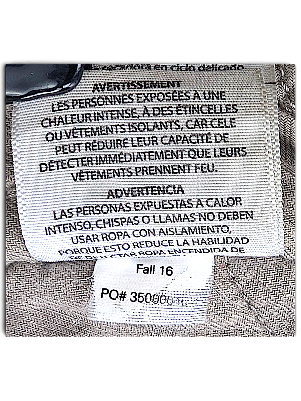 Carhartt Green Hooded Utility Parka – S; brand, size, composition or care-label detail (image 8 of 8).