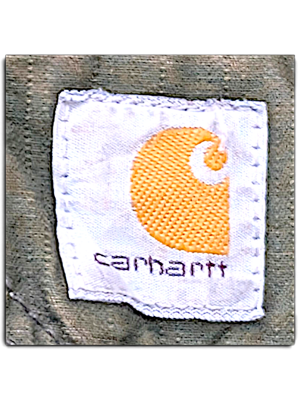 Carhartt Green Hooded Utility Parka – S; detail view showing fabric, construction, label or condition (image 4 of 8).