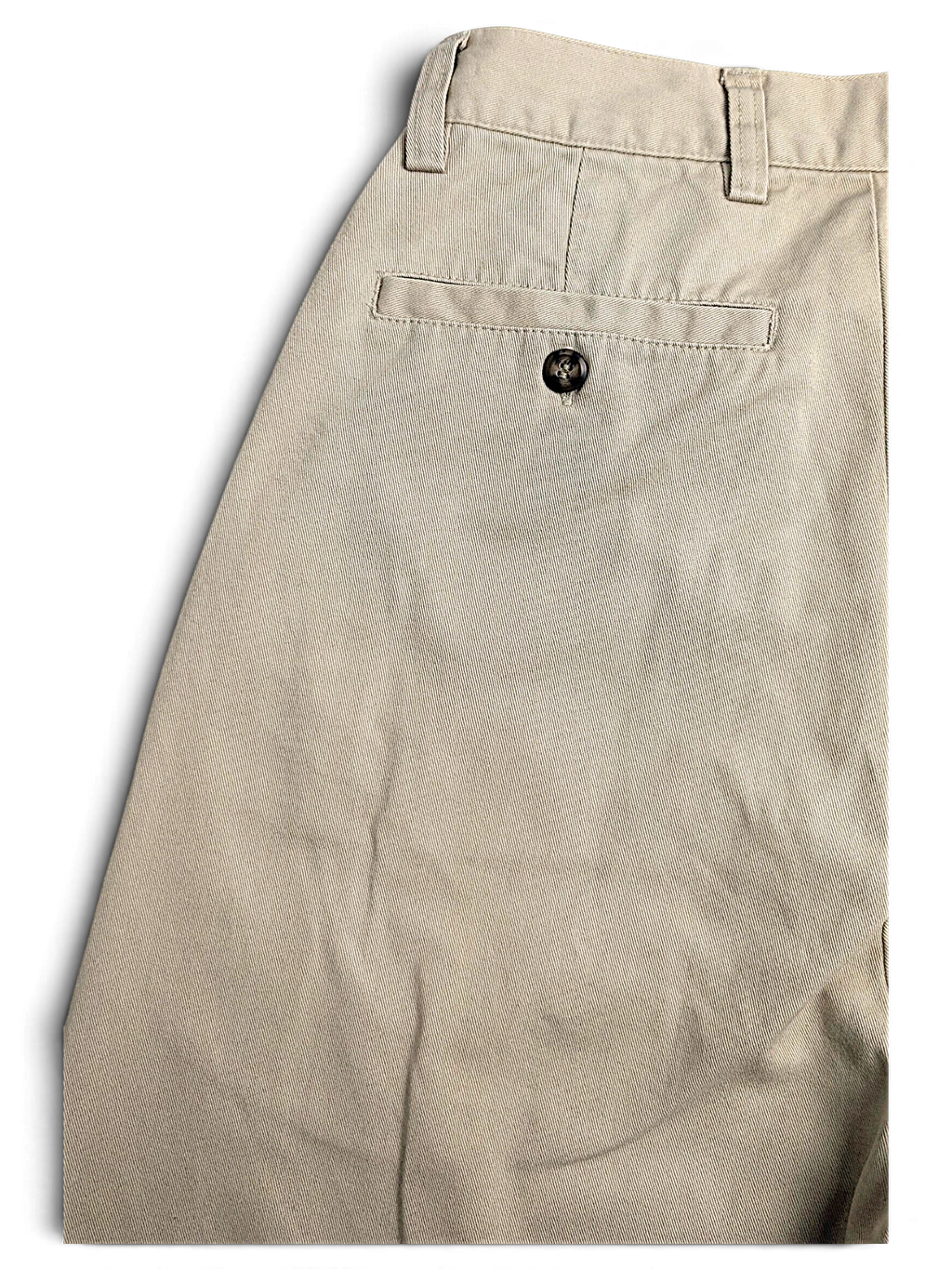 JAKE & IPI Cedarwood State beige cotton chinos with a rear buttoned pocket detail.