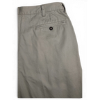 JAKE & IPI Cedarwood State beige cotton trousers featuring a rear welt pocket with button closure