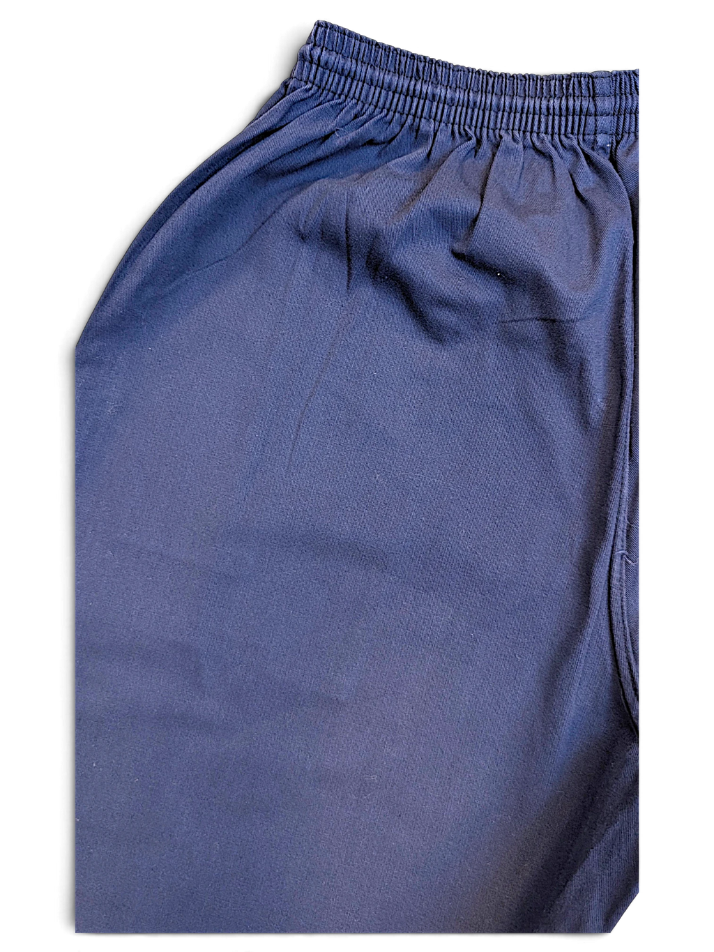 JAKE & IPI pre-owned Champion track pants in a relaxed fit with a naturally faded blue finish and elastic waistband.
