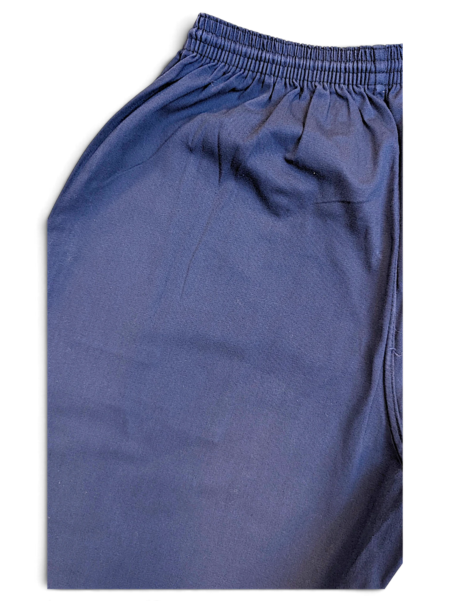 JAKE & IPI pre-owned Champion track pants in a relaxed fit with a naturally faded blue finish and elastic waistband.