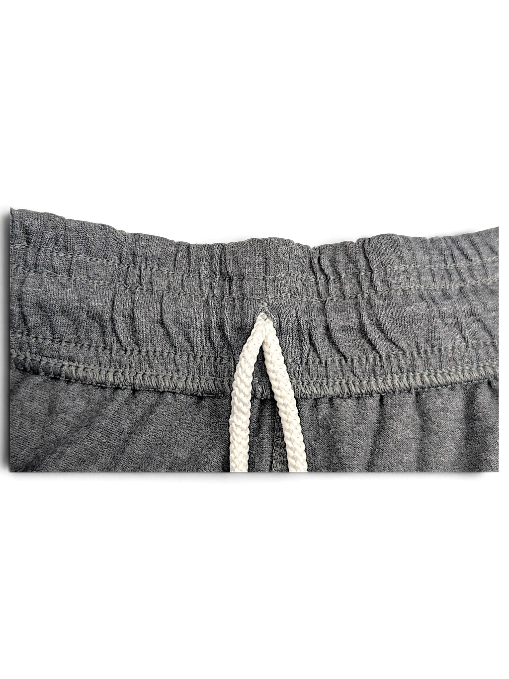 JAKE & IPI Champion light grey fleece joggers featuring an elasticated drawstring waist and soft cotton-blend fabric.