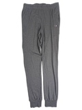 JAKE & IPI pre-owned Champion light grey cotton-blend fleece joggers with drawstring waist and cuffed hems