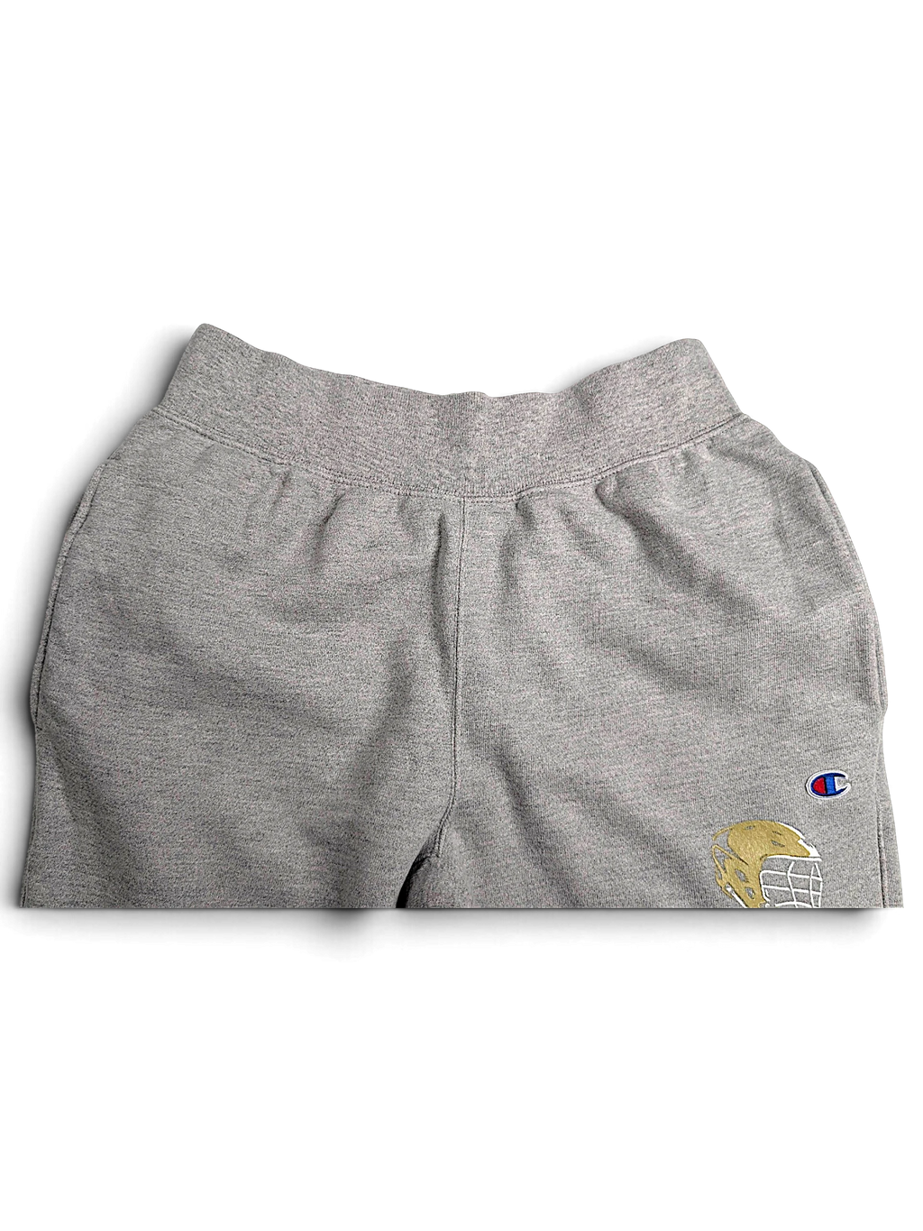 JAKE & IPI Champion Reverse Weave grey fleece joggers with Salesianum Lacrosse graphic and elastic waistband