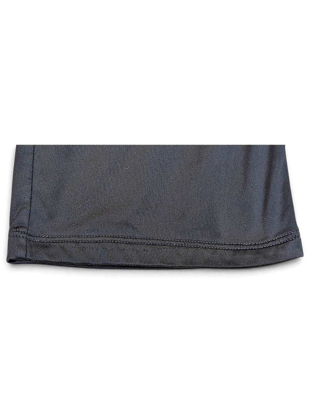 JAKE & IPI Champion navy track pants featuring a straight-leg open hem detail