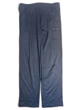 JAKE & IPI pre-owned Champion navy blue track pants with an embroidered logo and comfortable open-hem design.