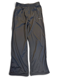 JAKE & IPI pre-owned navy Champion track pants with a relaxed straight-leg fit and open-hem design.