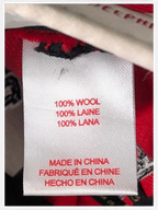 JAKE & IPI Chicago Bulls cap 100 percent wool material tag in red and white