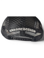 JAKE & IPI black Chrome Hearts trucker cap with mesh back and adjustable snapback closure
