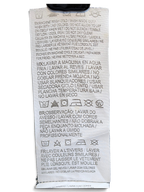 JAKE & IPI Converse Cropped College garment care label with multi-language washing instructions