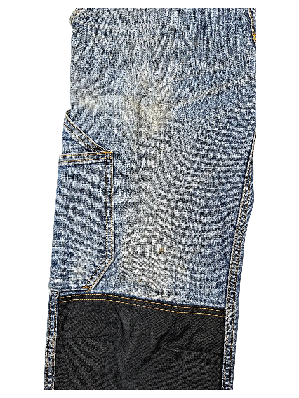 JAKE & IPI blue denim jeans featuring durable Cordura fabric panels and reinforced utility pockets