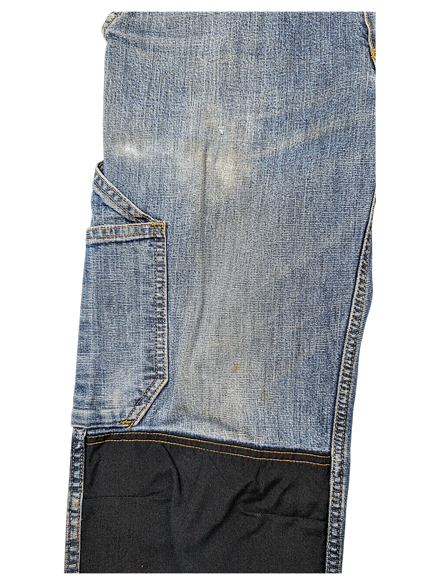 JAKE & IPI blue denim jeans featuring durable Cordura fabric panels and reinforced utility pockets