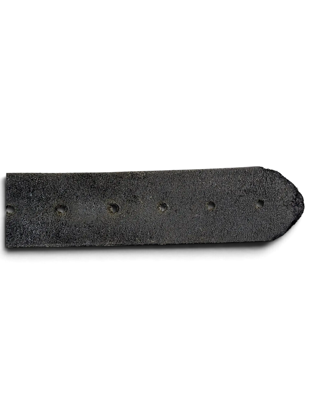 JAKE & IPI dark green leather belt strap with punched holes on a white background