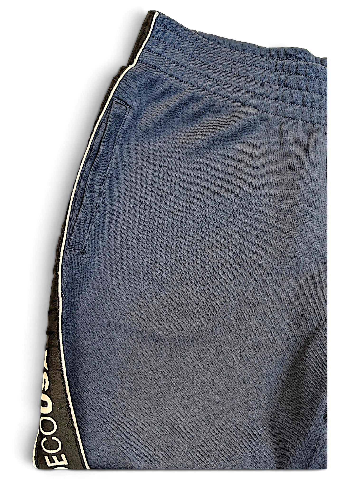 JAKE & IPI pre-owned DC dark grey track pants with branded side logo tape and elasticated waistband
