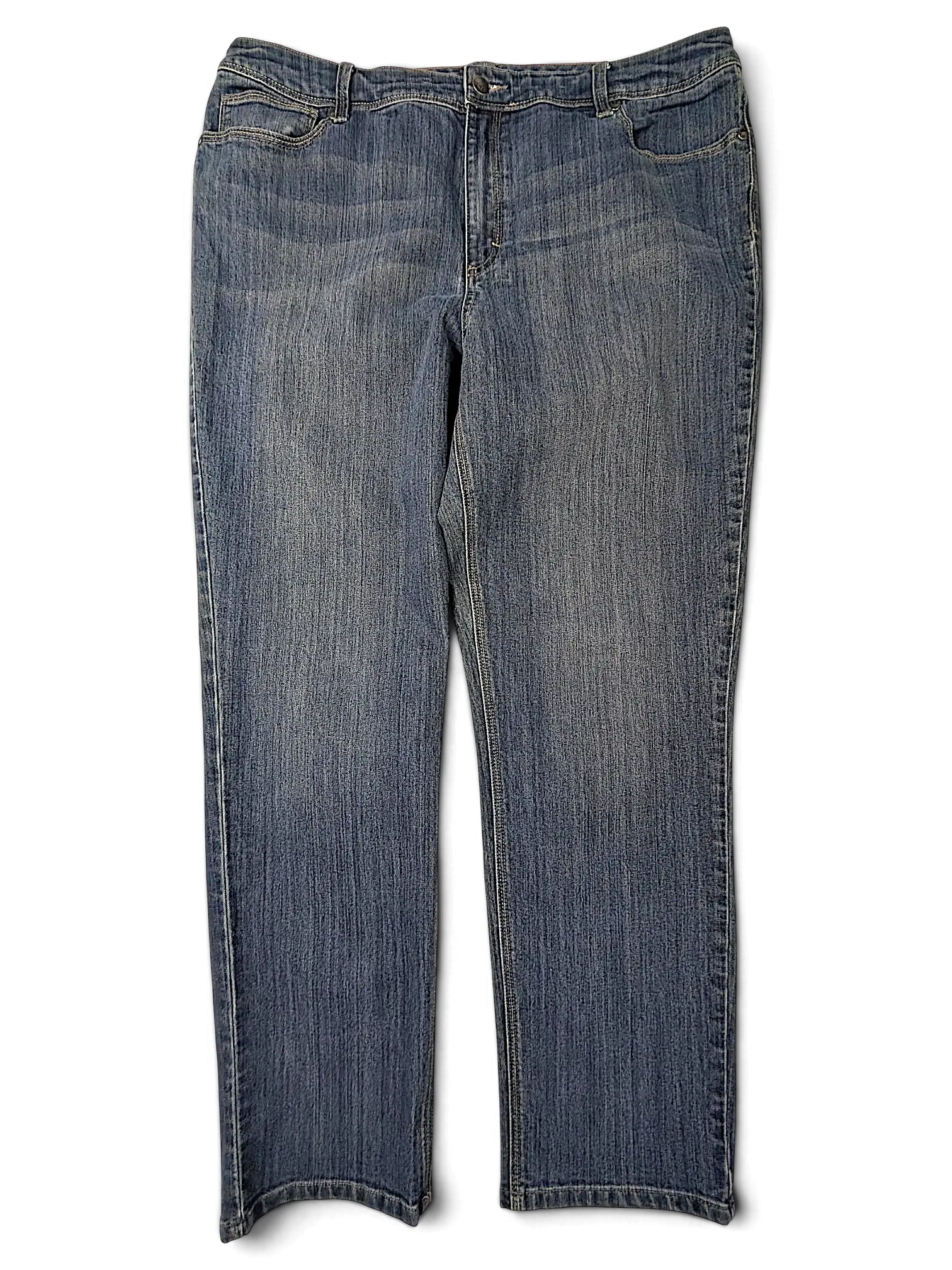 JAKE & IPI Denver Hayes blue denim jeans with a classic straight-leg fit and five-pocket styling.
