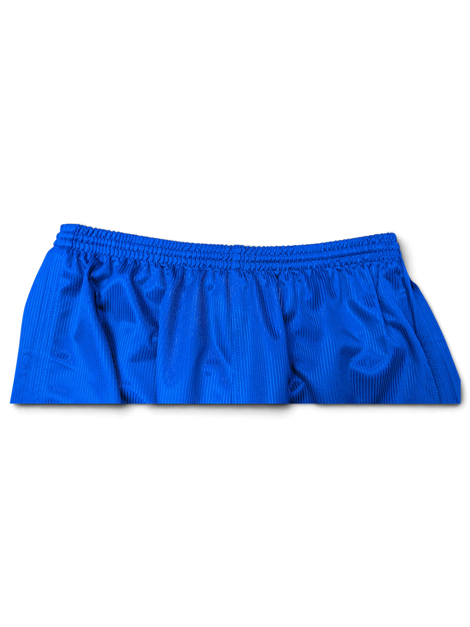 JAKE & IPI Diadora Real royal-blue football shorts showing the elasticated waistband
