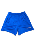 JAKE & IPI deadstock 1990s Diadora Real royal-blue football shorts, front view
