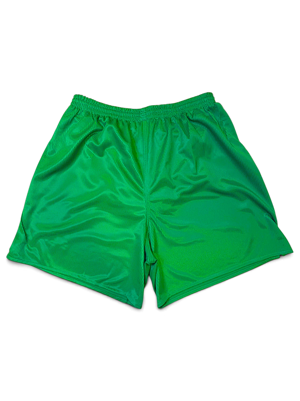 JAKE & IPI deadstock Diadora Real green 100% polyester football shorts, back view