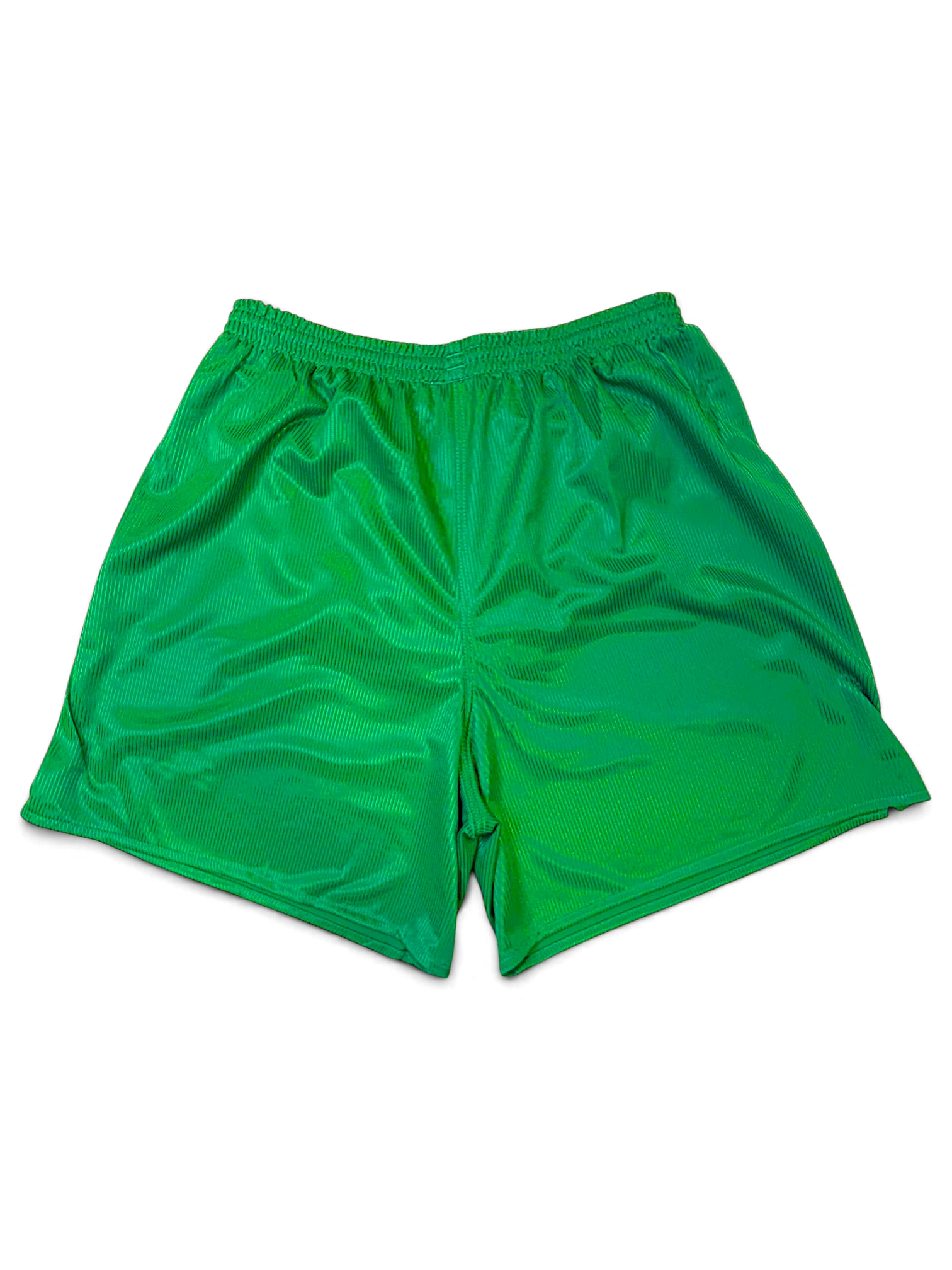 JAKE & IPI deadstock Diadora Real green 100% polyester football shorts, back view