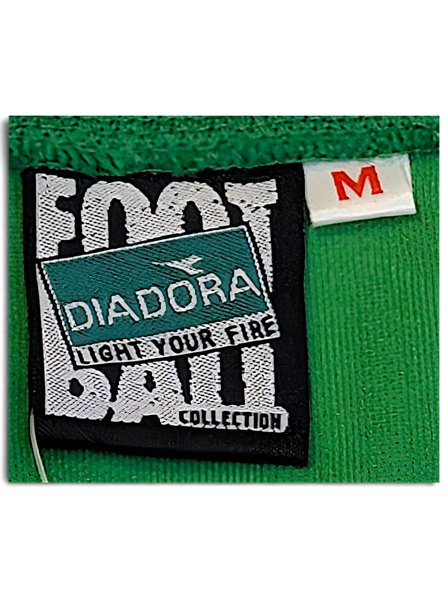 JAKE & IPI Diadora Light Your Fire Football Collection neck label, model Grit, size M