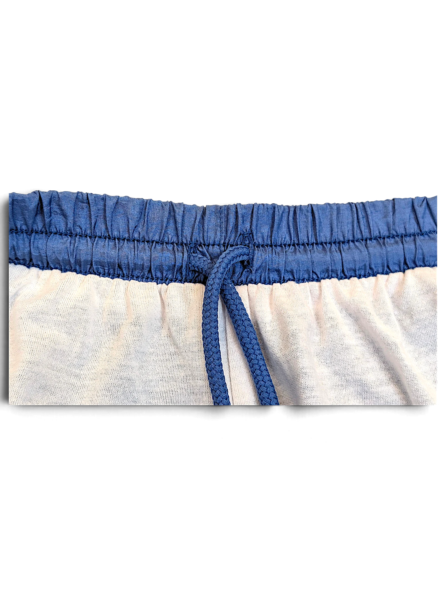 JAKE & IPI Diadora light blue track pants featuring an elasticated waistband with a matching drawstring closure.