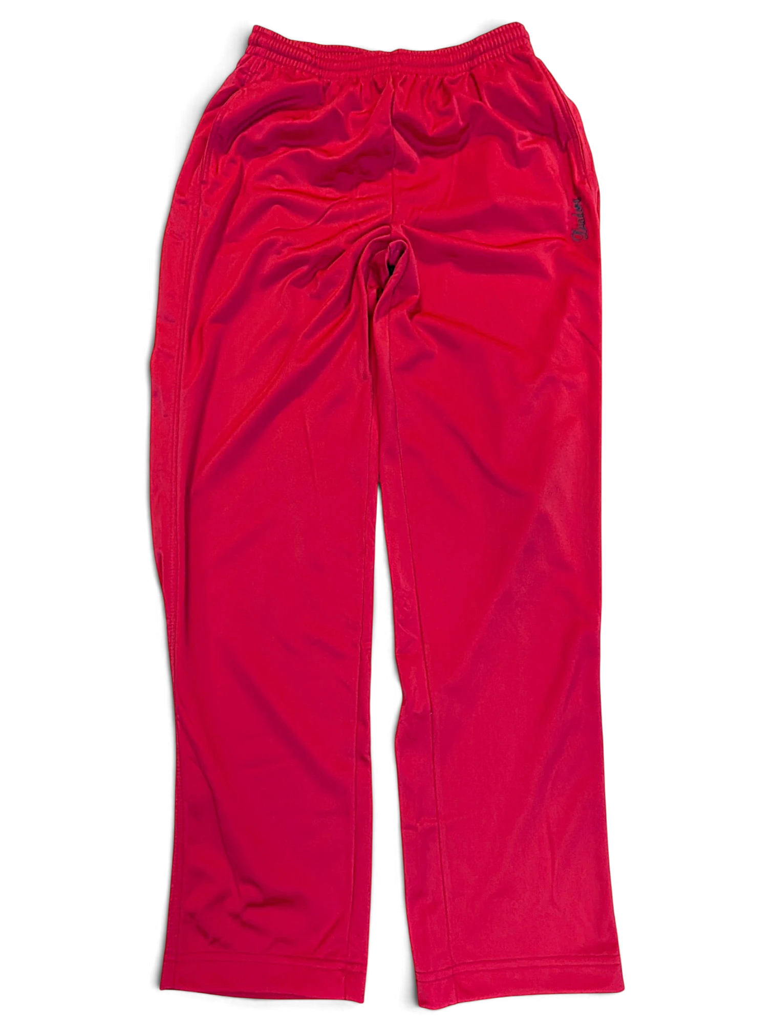 JAKE & IPI pre-owned Diadora pink polyester track pants with a relaxed fit and tonal branding