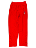 JAKE & IPI pre-owned Diadora red track pants with a relaxed fit and contrast logo detailing, size XS.