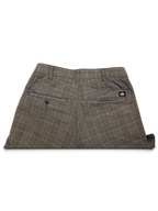 JAKE & IPI pre-owned Dickies grey plaid trousers featuring back pockets and a classic relaxed fit.