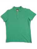 JAKE & IPI pre-owned green Diesel short-sleeve polo shirt with a small metal logo on the chest
