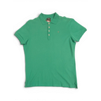 JAKE & IPI pre-owned green Diesel short-sleeve polo shirt with a small metal logo on the chest