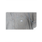 JAKE & IPI pre-owned Diesel charcoal grey short sleeve button-front shirt with chest pocket and blue contrast stitching