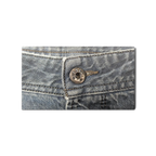 JAKE & IPI Diesel Krayer W32 blue denim jeans featuring a branded metal button closure and classic stitching detail.