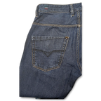 JAKE & IPI Diesel Krooley dark wash denim jeans featuring a classic five-pocket design and contrast stitching.