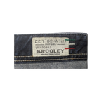 JAKE & IPI Diesel Krooley jeans interior label showing size W30 L32 and regular slim-carrot fit details.