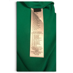 JAKE & IPI pre-owned Diesel green polo shirt fabric care label showing 95% cotton and 5% elastane composition